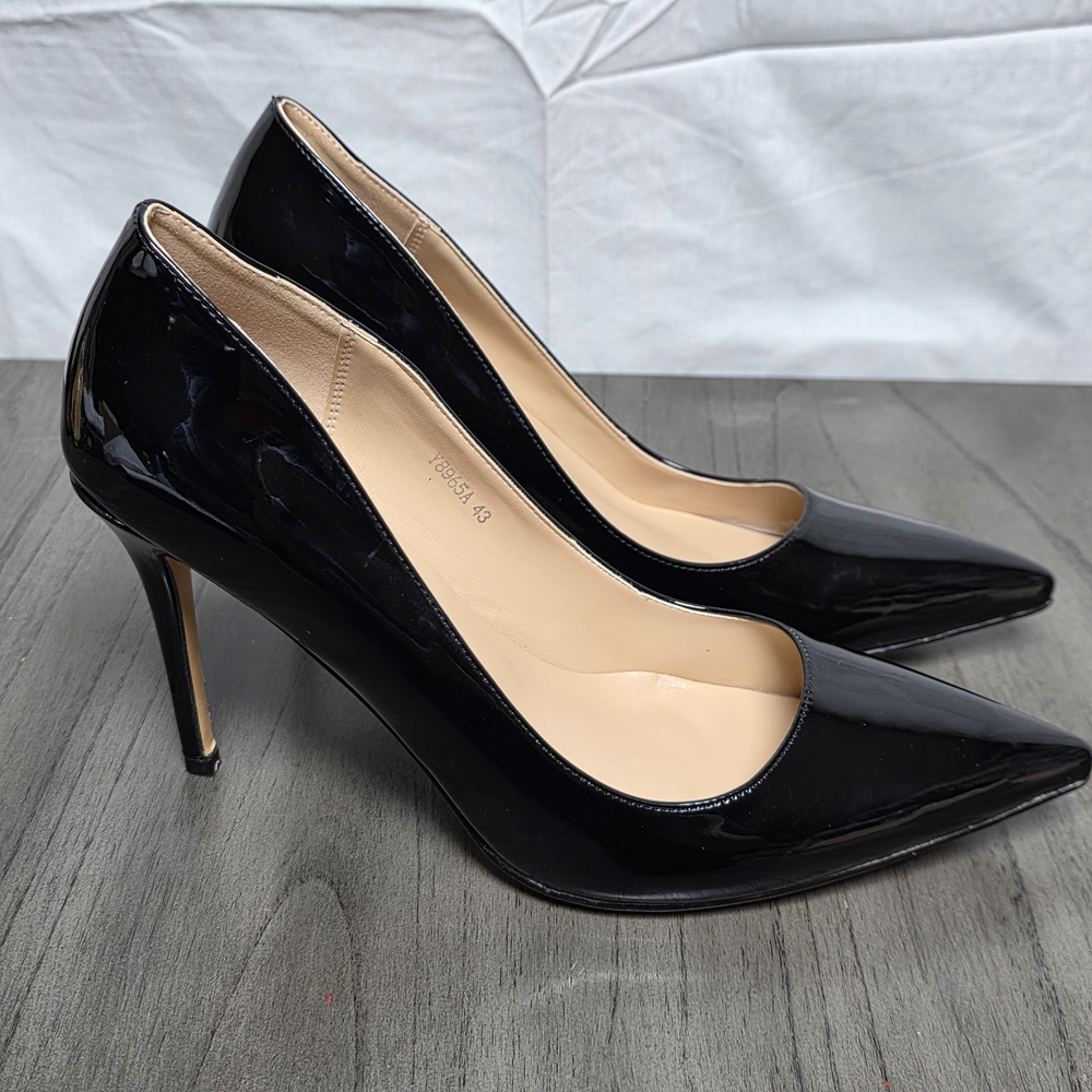 Only Maker 10cm Slip-on Pointed Toe Heels Pumps Suze US12 EU43